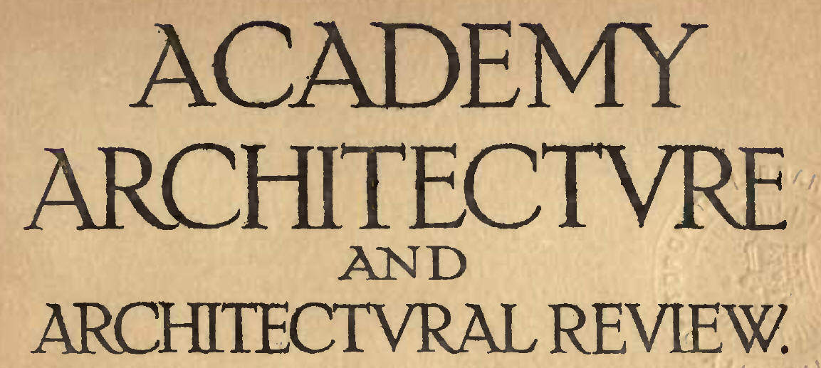 Academy Architecture and Architectural Review