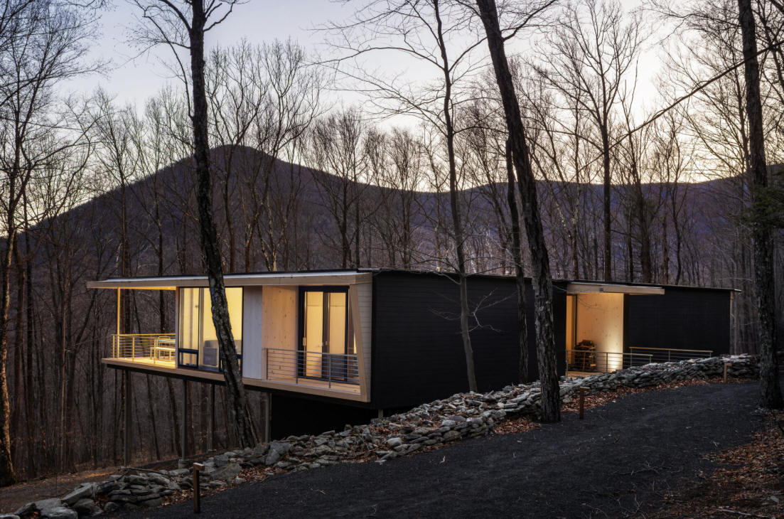 The Michael (Mike) Cooper and Ailsa Wong House, West Shokan NY by Peter Gluck