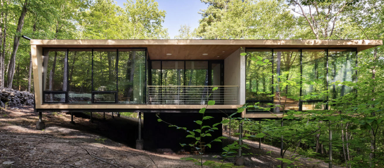 The Michael (Mike) Cooper and Ailsa Wong House, West Shokan NY by Peter Gluck