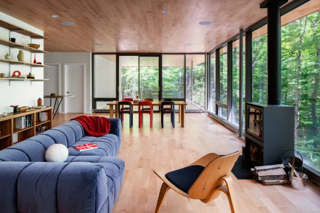 The Michael (Mike) Cooper and Ailsa Wong House, West Shokan NY by Peter Gluck