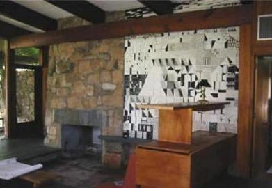 Interno della casa di Louis Kahn Fisher