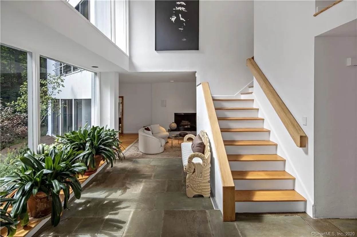 A staircase in a house
